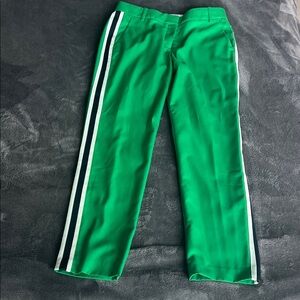 Tory Sport Green and White Athletic Pants